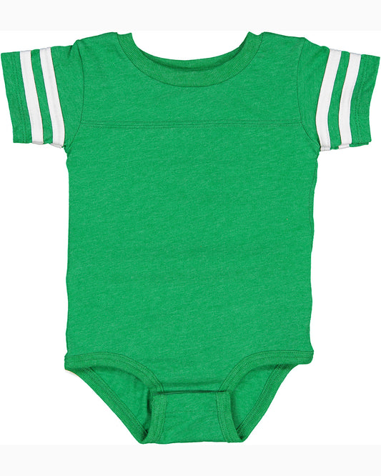 Infant Football Bodysuit - Vintage Green / Bd White