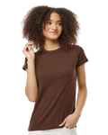 Women's Slim Fit Fine Jersey Tee - Brown
