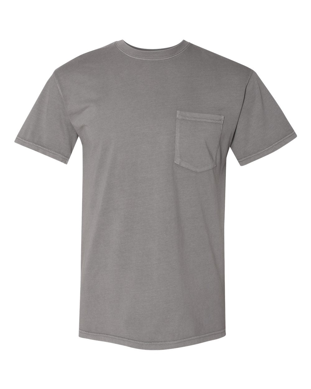 Unisex Inspired Dye Crew with Pocket - Lead
