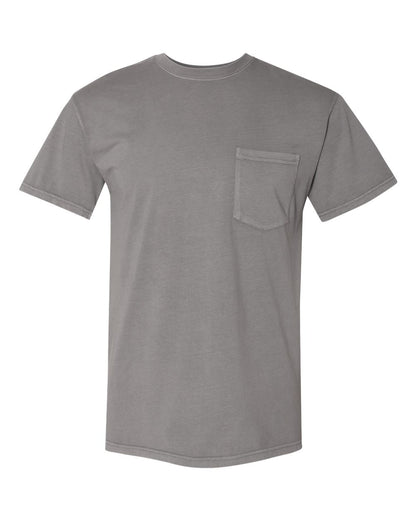 Unisex Inspired Dye Crew with Pocket - Lead