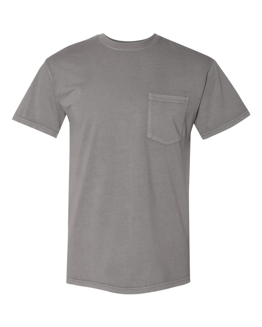 Unisex Inspired Dye Crew with Pocket - Lead