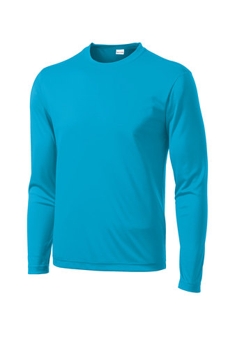 Unisex Long Sleeve PosiCharge Competitor Tee - Atomic Blue