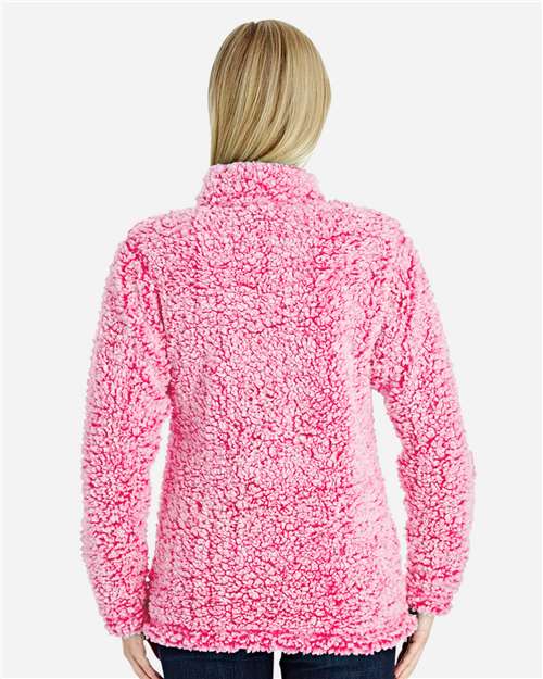 J. America 8451 Fire Coral Heather — on model back