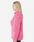 J. America 8451 Fire Coral Heather — on model side