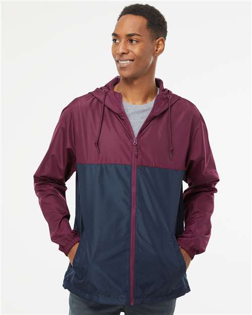 Independent Trading Co. EXP54LWZ Maroon/ Classic Navy — on model front
