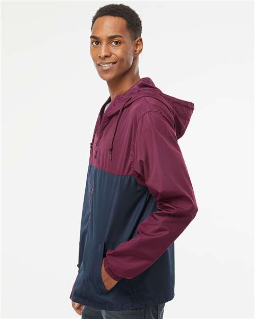 Independent Trading Co. EXP54LWZ Maroon/ Classic Navy — on model side