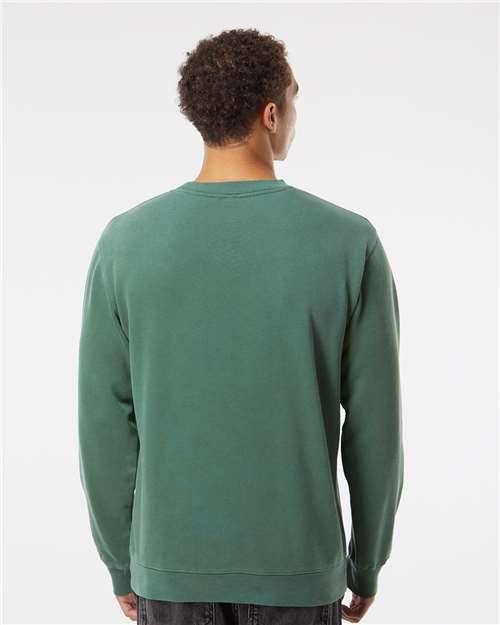 Independent Trading Co. PRM3500 Pigment Alpine Green — on model back