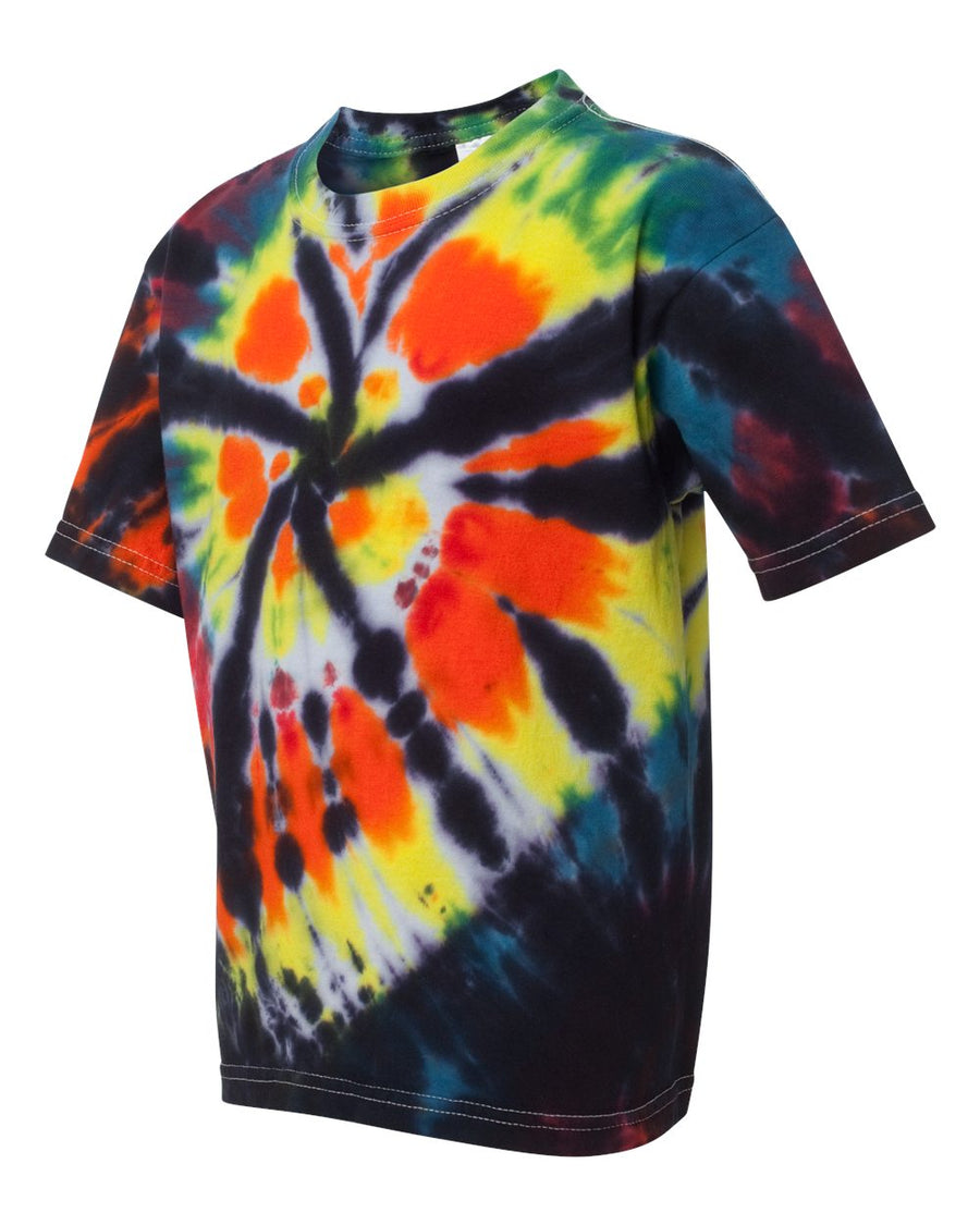 Youth Rainbow Cut-Spiral T-Shirt - Black Rainbow Cut - Spiral
