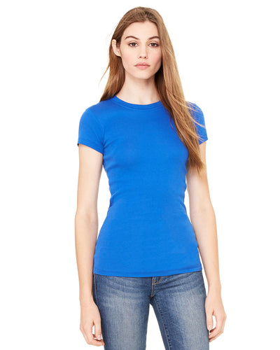 Women's Sheer Mini Rib Short-Sleeve T-Shirt - True Royal