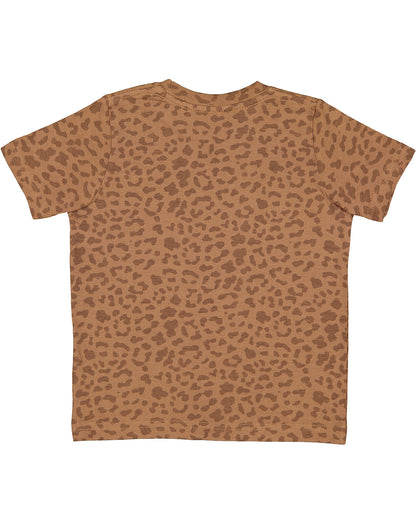 Toddler Fine Jersey T-Shirt - Brown Leopard