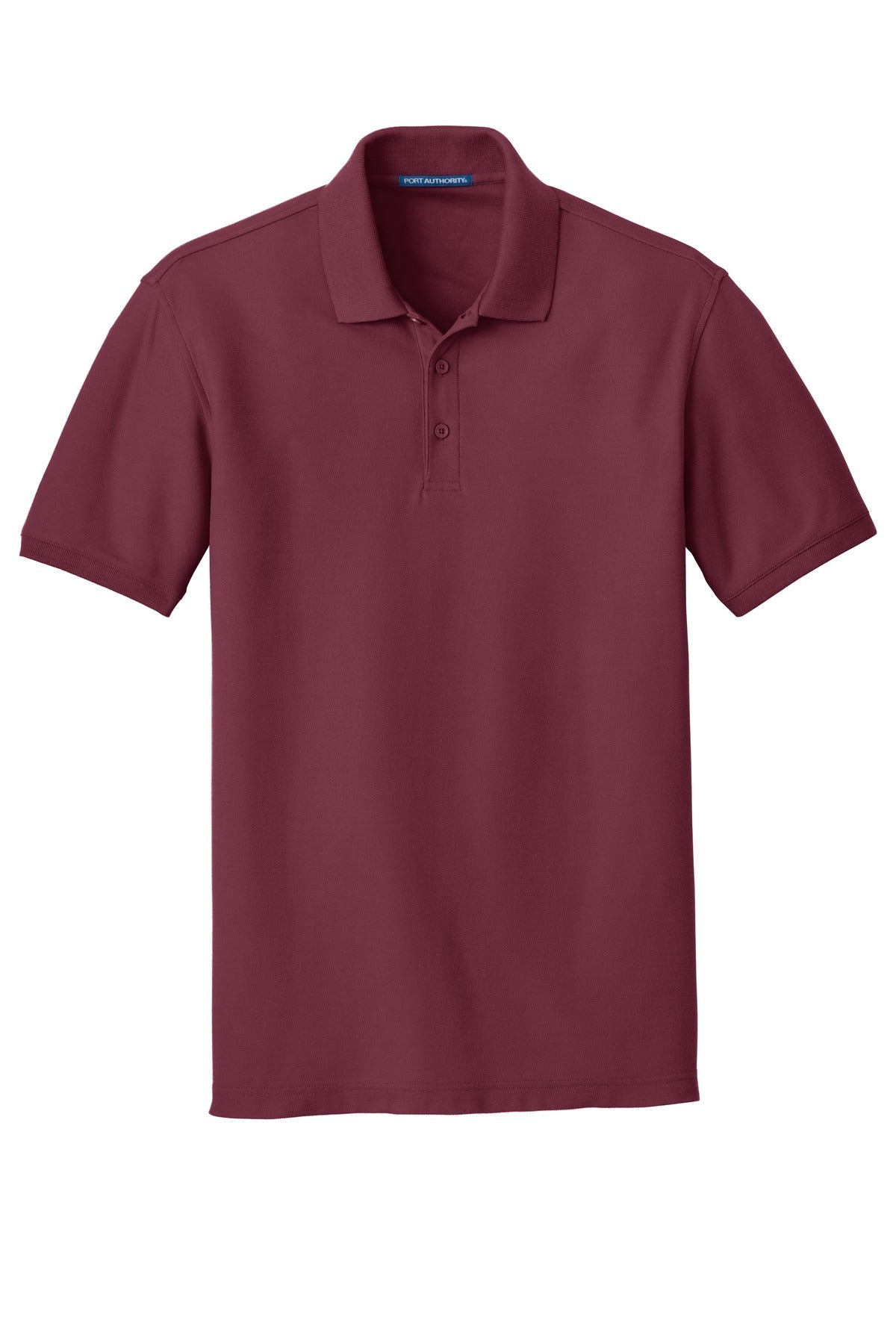 Unisex Core Classic Pique Polo - Burgundy