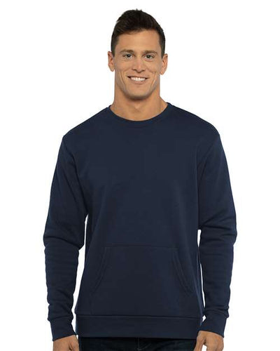 Next Level 9001 Midnight Navy — on model front
