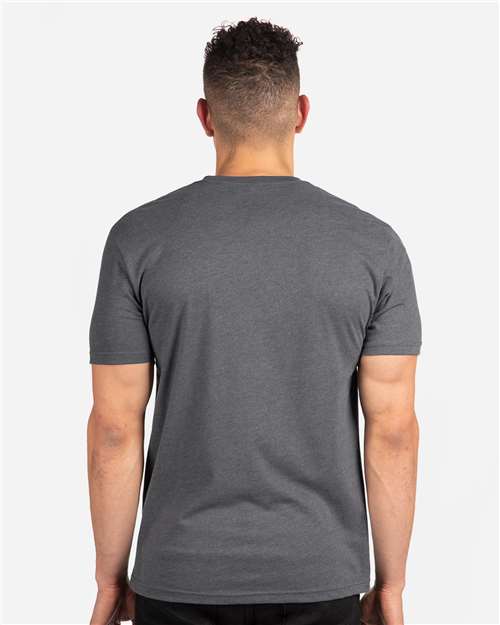 Next Level 6410 Heather Metal — on model back