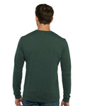 Next Level 6411 Heather Forest Green — on model back