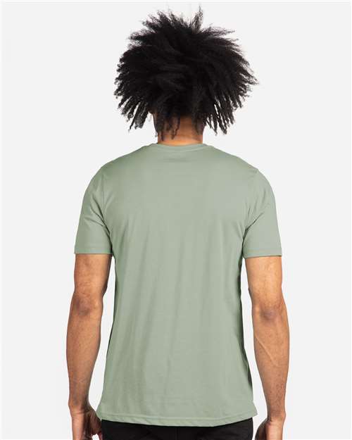 Next Level 6200 Stonewash Green — on model back