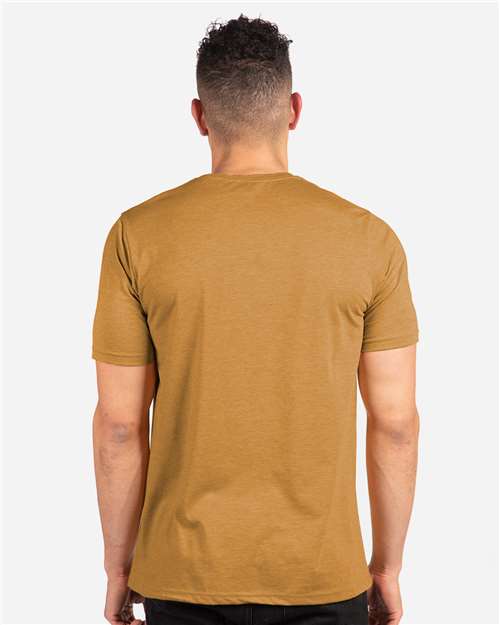 Next Level 6200 Antique Gold — on model back