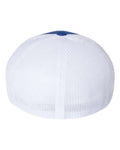 Flexfit 6511 Royal/ White — back