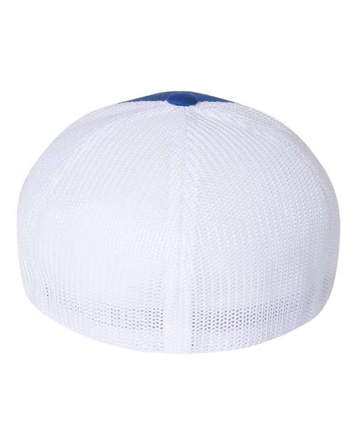 Flexfit 6511 Royal/ White — back
