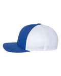 Flexfit 6511 Royal/ White — direct side