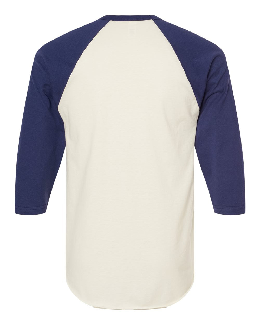 Unisex Fine Jersey Raglan Tee - Vintage White/ Inked India