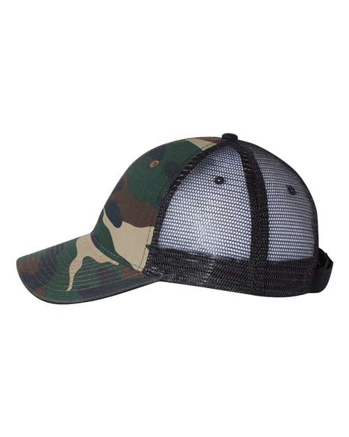 Valucap S102 Green Camo/ Black — direct side