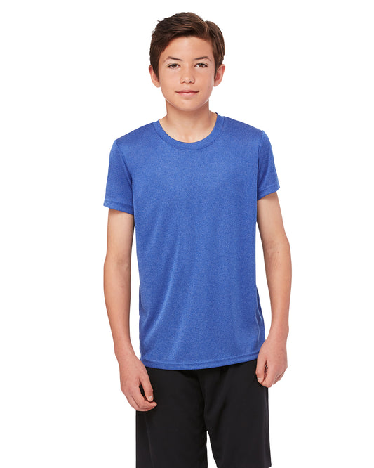 Youth Performance Short-Sleeve T-Shirt - Heather Royal