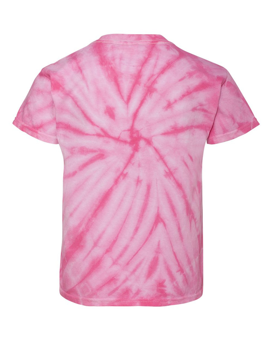 Youth Cyclone Vat-Dyed Pinwheel Short Sleeve T-Shirt - Pink