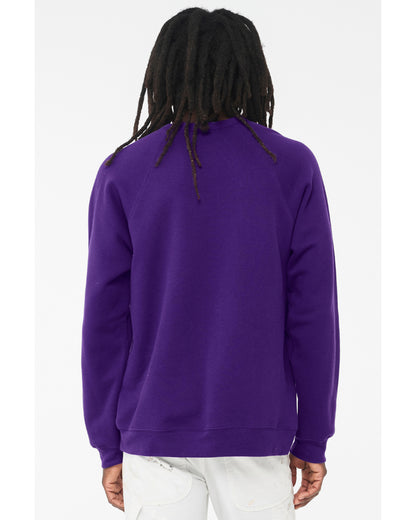 Unisex Sponge Fleece Raglan Sweatshirt - Team Purple
