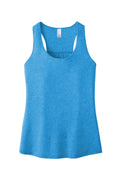 Women's V.I.T. Gathered Back Tank - Heather Bright Turquoise