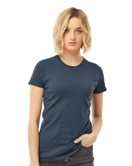 Women's Slim Fit Fine Jersey Tee - Indigo