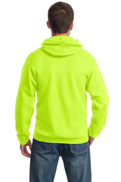 Unisex Essential Fleece Pullover Hoodie - Safety Green
