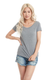 Next Level 6730 - Women's Triblend Scoop - Premium Heather