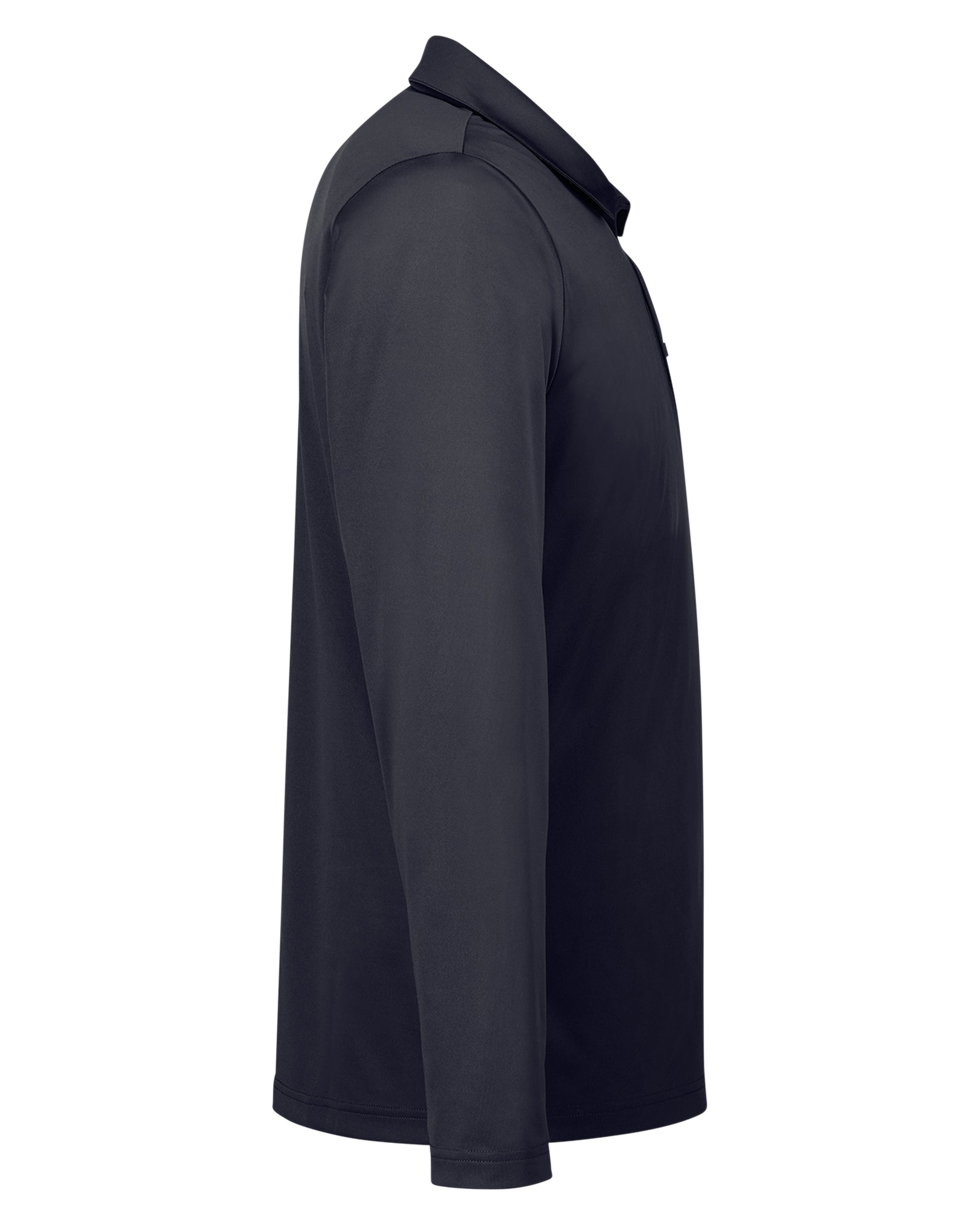 Men's Zone Performance Long Sleeve Polo - Black
