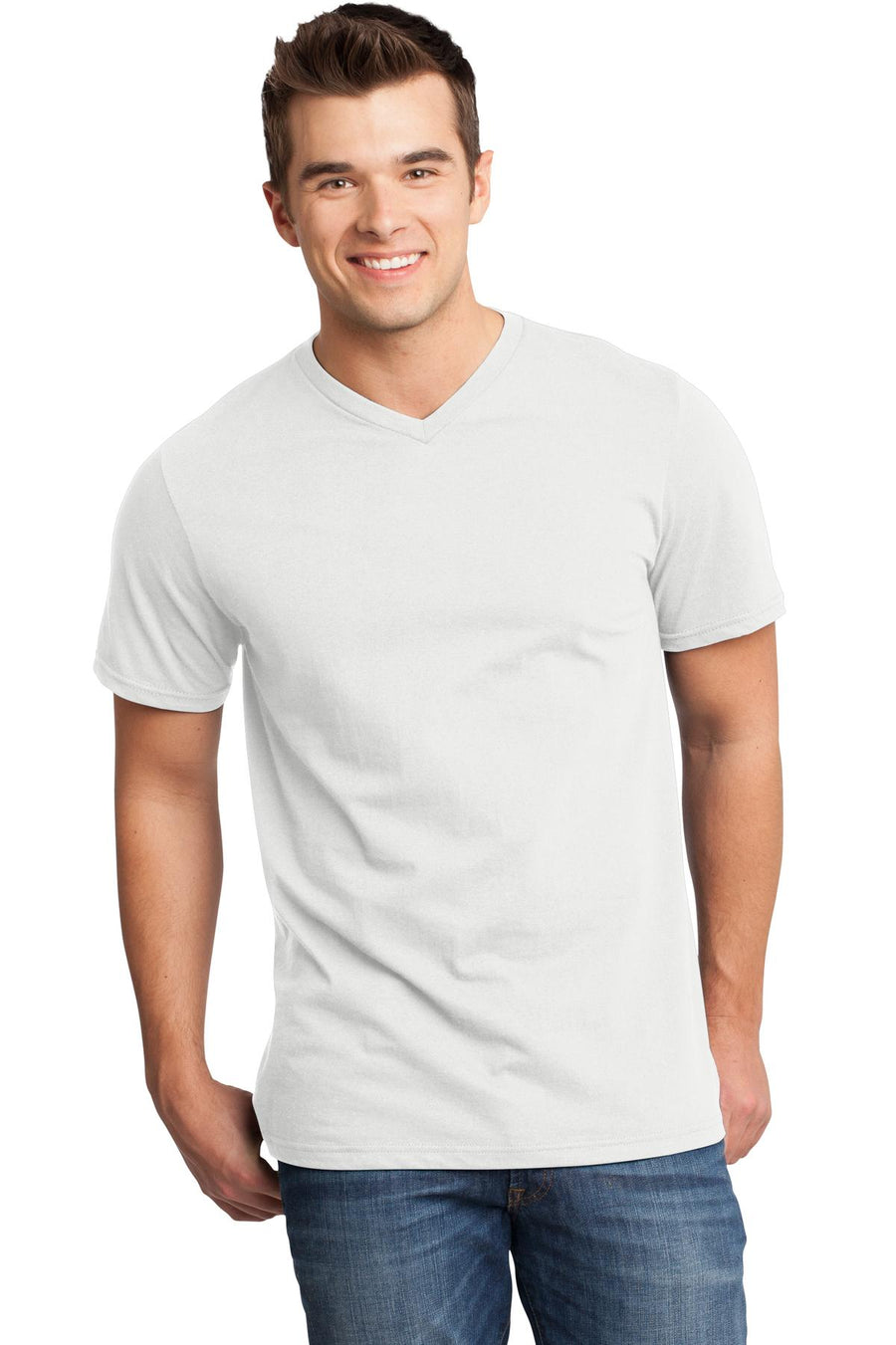 Unisex Very Important Tee V-Neck - White