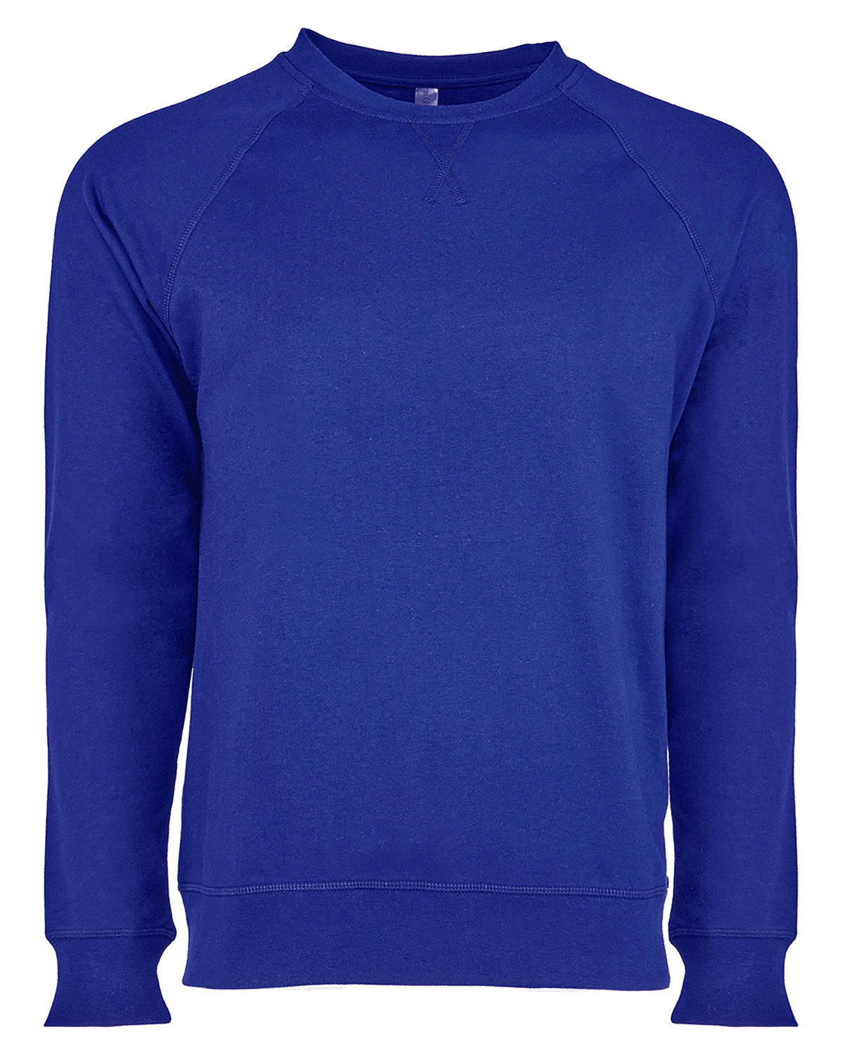 Unisex French Terry Raglan Crew - Royal