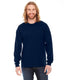 American Apparel 2007W - Unisex Fine Jersey Long-Sleeve T-Shirt - Navy