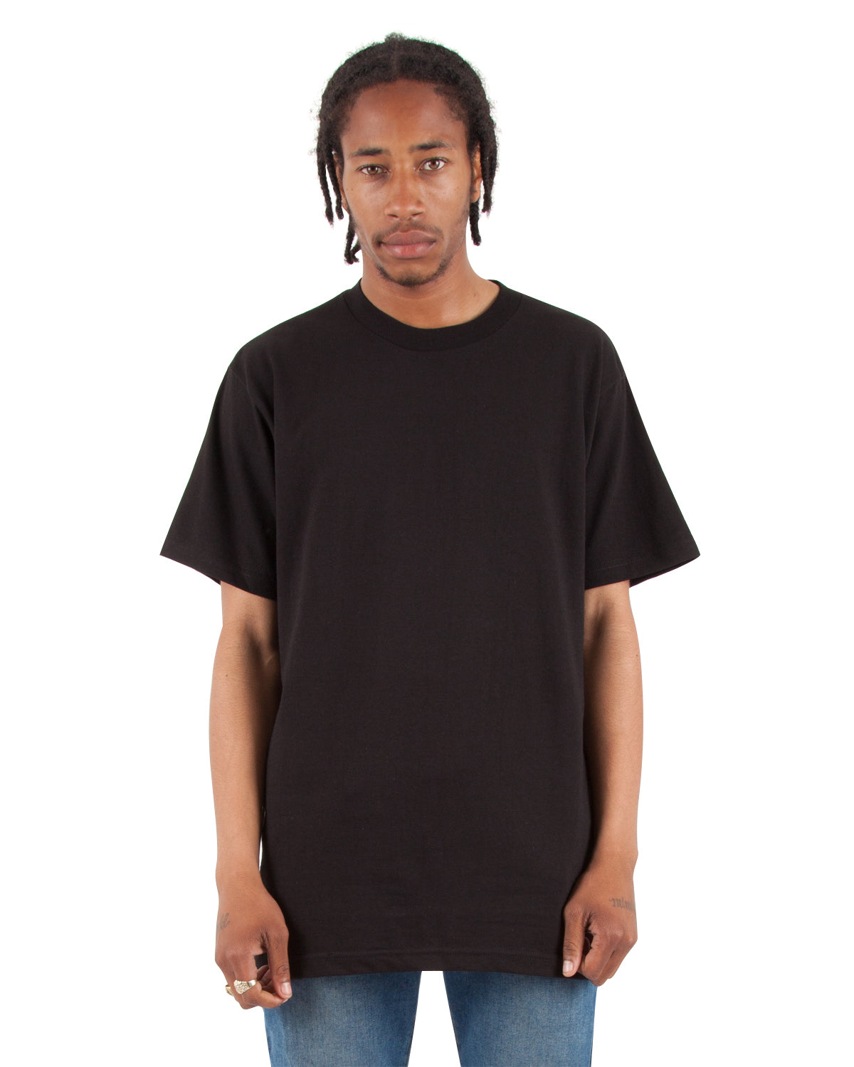 Unisex Active Short-Sleeve Crewneck T-Shirt - Black