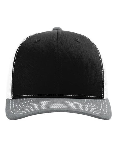 Richardson 112 Black/ White/ Heather Grey — front