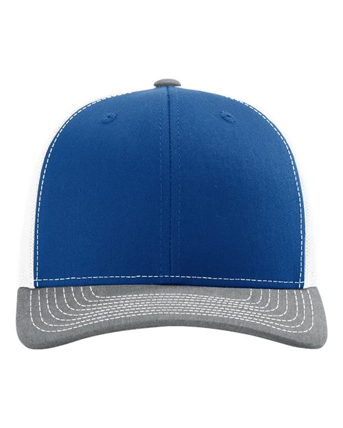 Richardson 112 Royal/ White/ Heather Grey — front