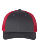 Charcoal / Red