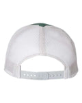 Richardson 115 Heather Dark Green/ Silver — back