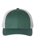 Richardson 115 Heather Dark Green/ Silver — front