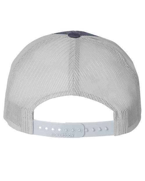 Richardson 115 Heather Navy/ Light Grey — back