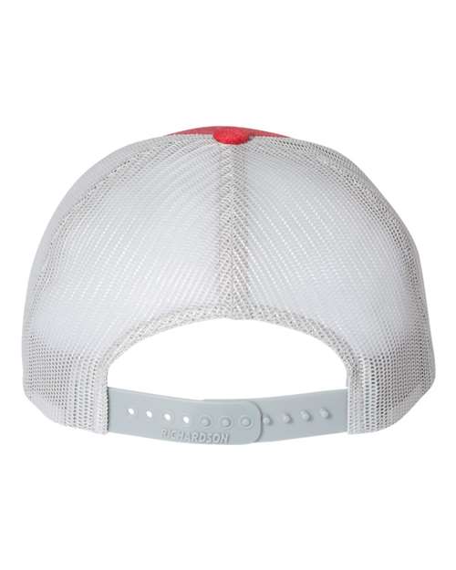 Richardson 115 Heather Red/ Light Grey — back