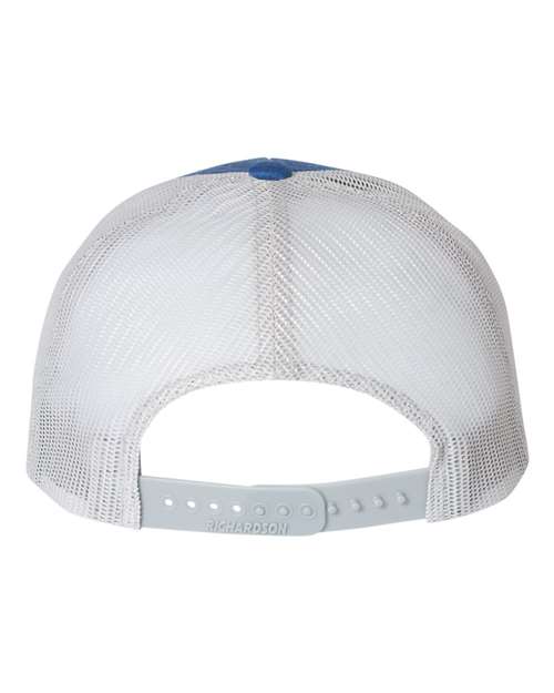 Richardson 115 Heather Royal/ Light Grey — back