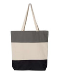 Q-Tees Q125900 Black/ Natural/ Light Grey — front