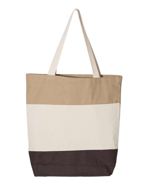 Q-Tees Q125900 Chocolate/ Natural/ Khaki — back