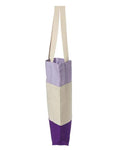 Q-Tees Q125900 Purple/ Natural/ Lavender — direct side
