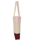 Q-Tees Q125900 Maroon/ Natural/ Light Pink — direct side