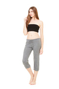 Women's Capri Scrunch Pants - Heather Deep